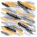 Feather bird drawing Ãâ¬attern ÃÂ°eathers set